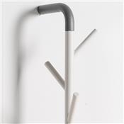 Porte Manteau Mural Design Sticks Wall Blanc / Gris