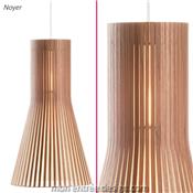 Suspension Luminaire Design en Bois Secto 4201 - 4 finitions