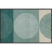 Tapis d'Entrée Moderne Nestor Vert Beige - 50x75