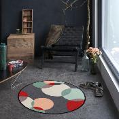 Tapis d'Entrée Rond Multicolore "Nuit de Bolmstad"  85cm