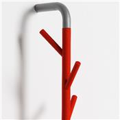 Porte Manteau Mural Design Sticks Wall Rouge / Gris