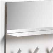 Porte Manteau Miroir Sticks Mirror Blanc