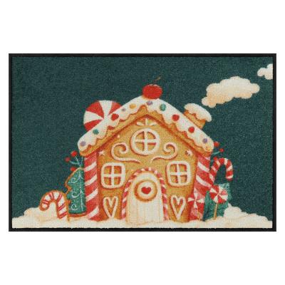 Tapis paillasson d'entrée Maison de Noël 50x75cm