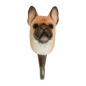 Patre murale animal Sculpt  la main, Chien Bouledogue , Wildlife Garden