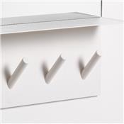 Porte Manteau Miroir Sticks Mirror Blanc