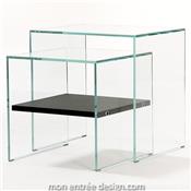 Table Basse Gigogne en Verre Sisters